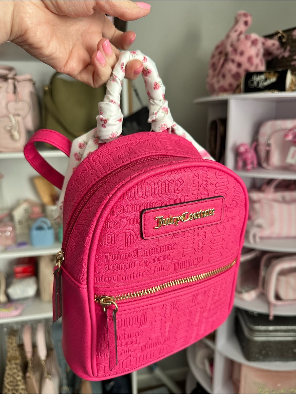 JUICY COUTURE HOT PINK MINI BACKPACK